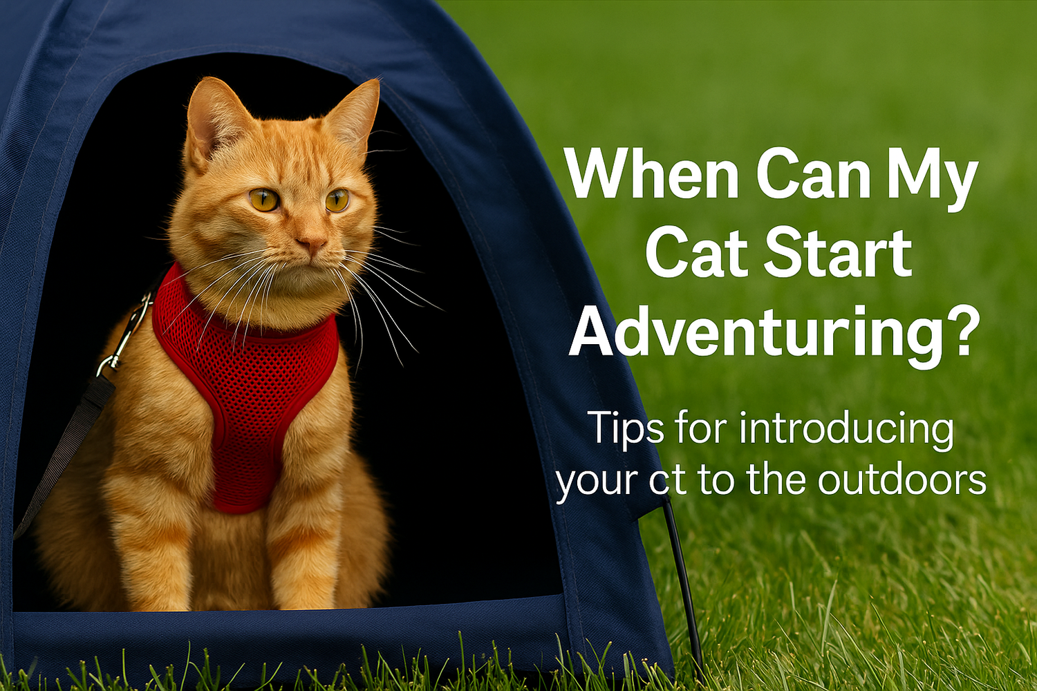 What’s the Best Age for a Cat’s First Outdoor Adventure?