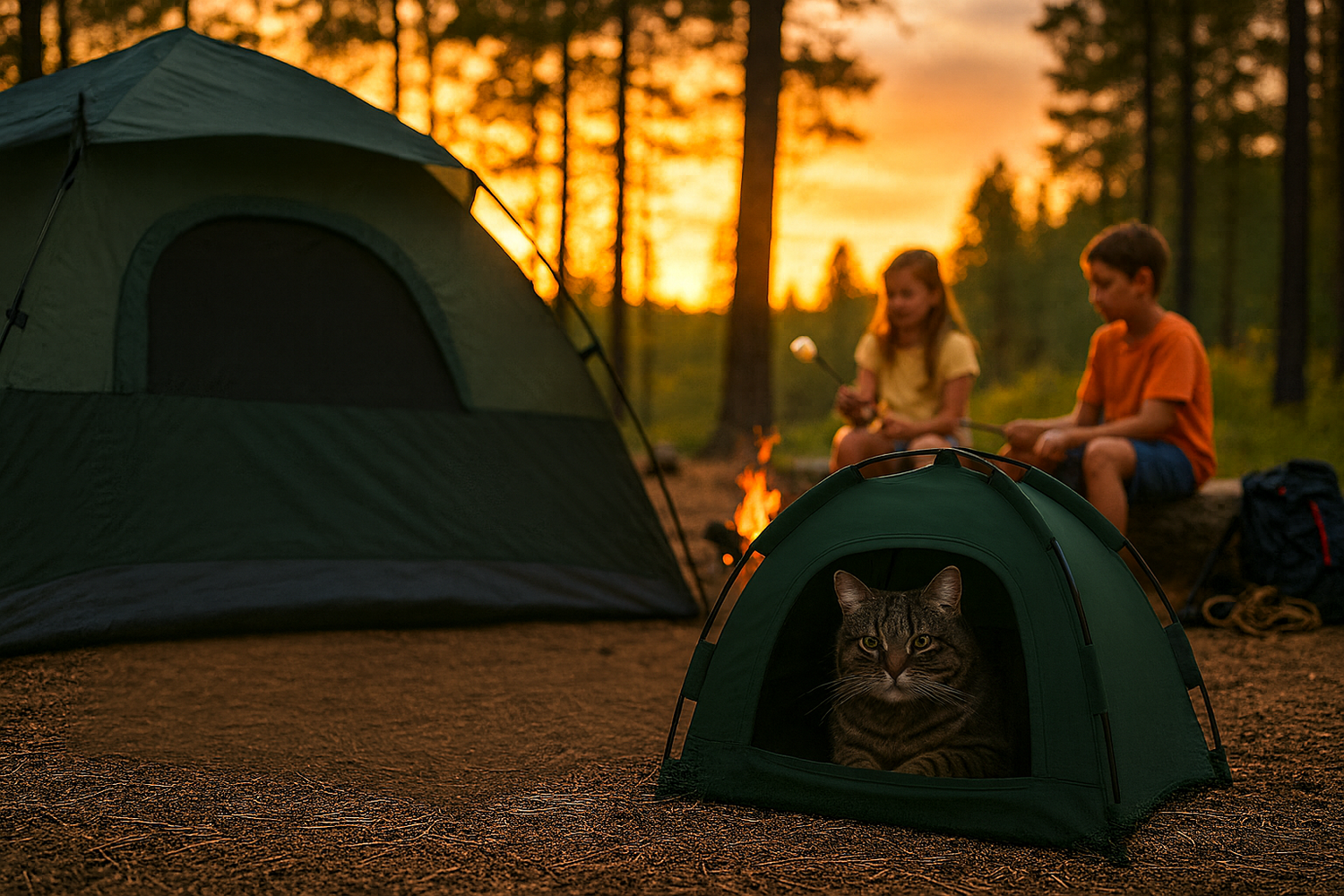 Family Camping With Cats: How to Include Your Cat in Outdoor Adventures